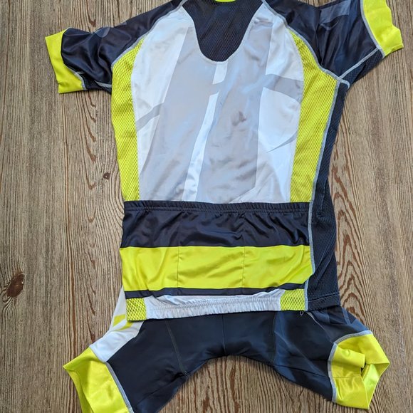 HINCAPIE Lightweight Short Sleeve Jersey Set Men's Medium in White, Gray, Yellow - Picture 2 of 6